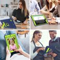 thumbnail image 5 of Jiahe Cover Case For iPad 9th/8th/7th Generation 10.2 inch,Shockproof Heavy Duty Rugged Drop proof Three Layer Protection Kickstand Case Cover,Navy + Green, 5 of 7