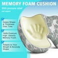 thumbnail image 5 of Premium Cactus Pattern Memory Foam Seat Cushion Ergonomic Chair Pad for Office Chair, Car, Airplane & Bleachers Sciatica, Tailbone Hip & Back Pain Relief - Chair Cushion for Long Office Workers., 5 of 5