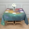 thumbnail image 3 of Colorful Tie Dye Nebula Pattern Square Tablecloth,Waterproof Square Table Cover,Wipeable Spillproof Washable Table Cover for Home Kitchen Party Decor 52"x52"(132x132cm), 3 of 6