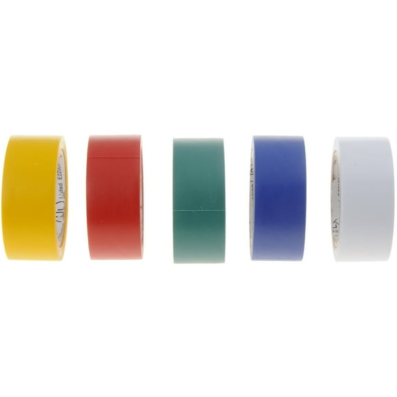 Dorman 85294 Electrical Tape Blue; Green; Red; White; Yellow (Pack of 5)