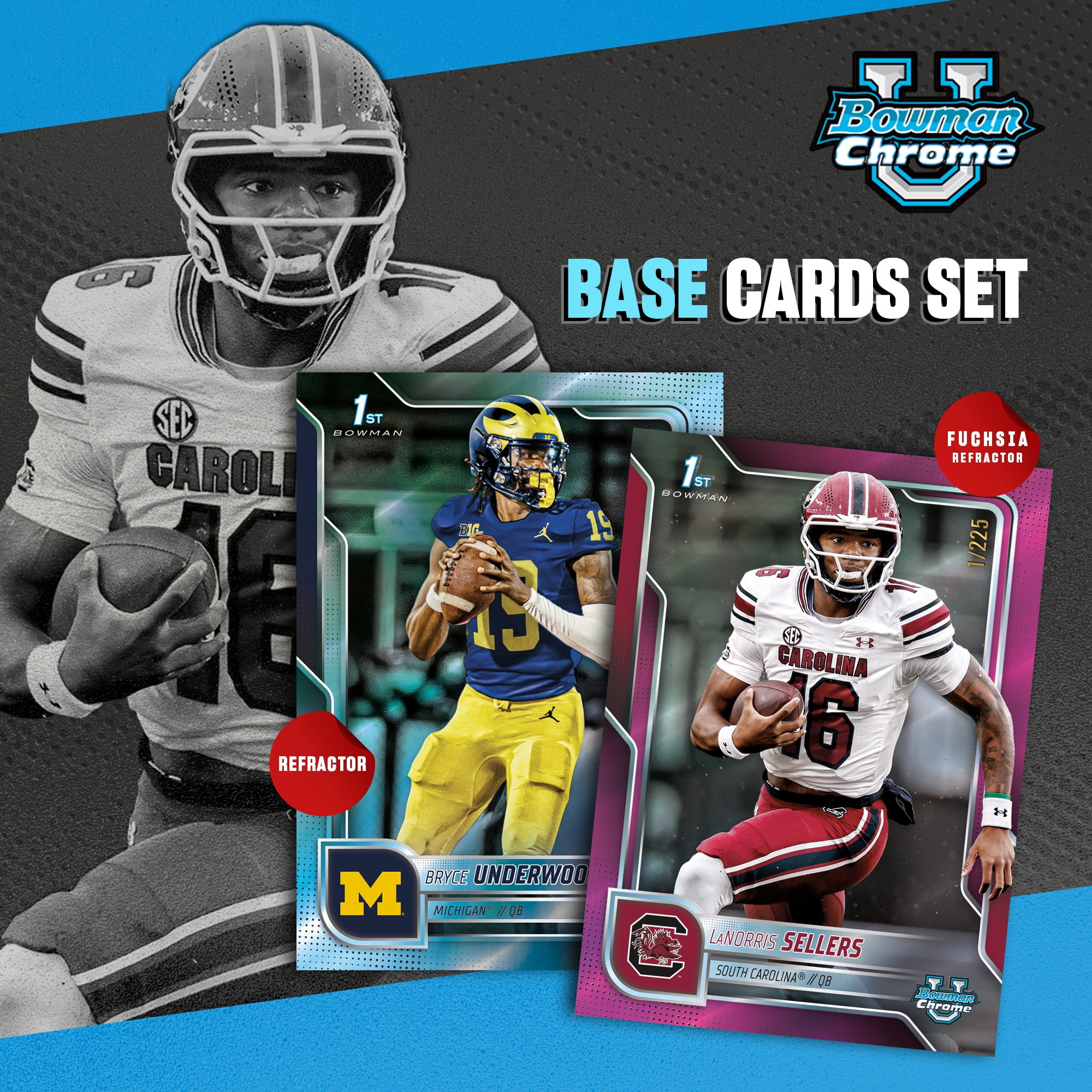 2025 Bowman University Chrome Football - Factory Sealed - Mega Box