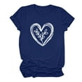 thumbnail image 6 of Tbopshirt Valentine's Day T-Shirts for Women Short Sleeve Graphic Tees,Summer Plus Size Tops,Valentines Day Fashion Crewneck Printing Love Heart T-Shirt Casual Loose Womens Tops S-XXXL, 6 of 6