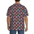thumbnail image 3 of Gukieu Octopus in love Print Men's Short-sleeved Shirts, Button-down Pocket Shirts, T-shirts, Beach Vacation Travel Summer Clothing-4X-Large, 3 of 5