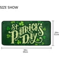 thumbnail image 3 of SKYSONIC St Patrick's Day Clover Kitchen Rug Non-Slip Bath Rug Doormats Anti Fatigue Runner Comfort Floor Mat 39 x 20 Inch, 3 of 7