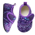 thumbnail image 3 of Barerun Toddler Indoor Slippers Slip Toddler Slipper Girl Warm Purple 10-10.5, 3 of 9