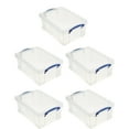 thumbnail image 1 of Really Useful Box Contenant de Rangement 9 L avec Couvercle à Pression et Poignée à Loquet à Pince (Lot de 5), 1 of 10