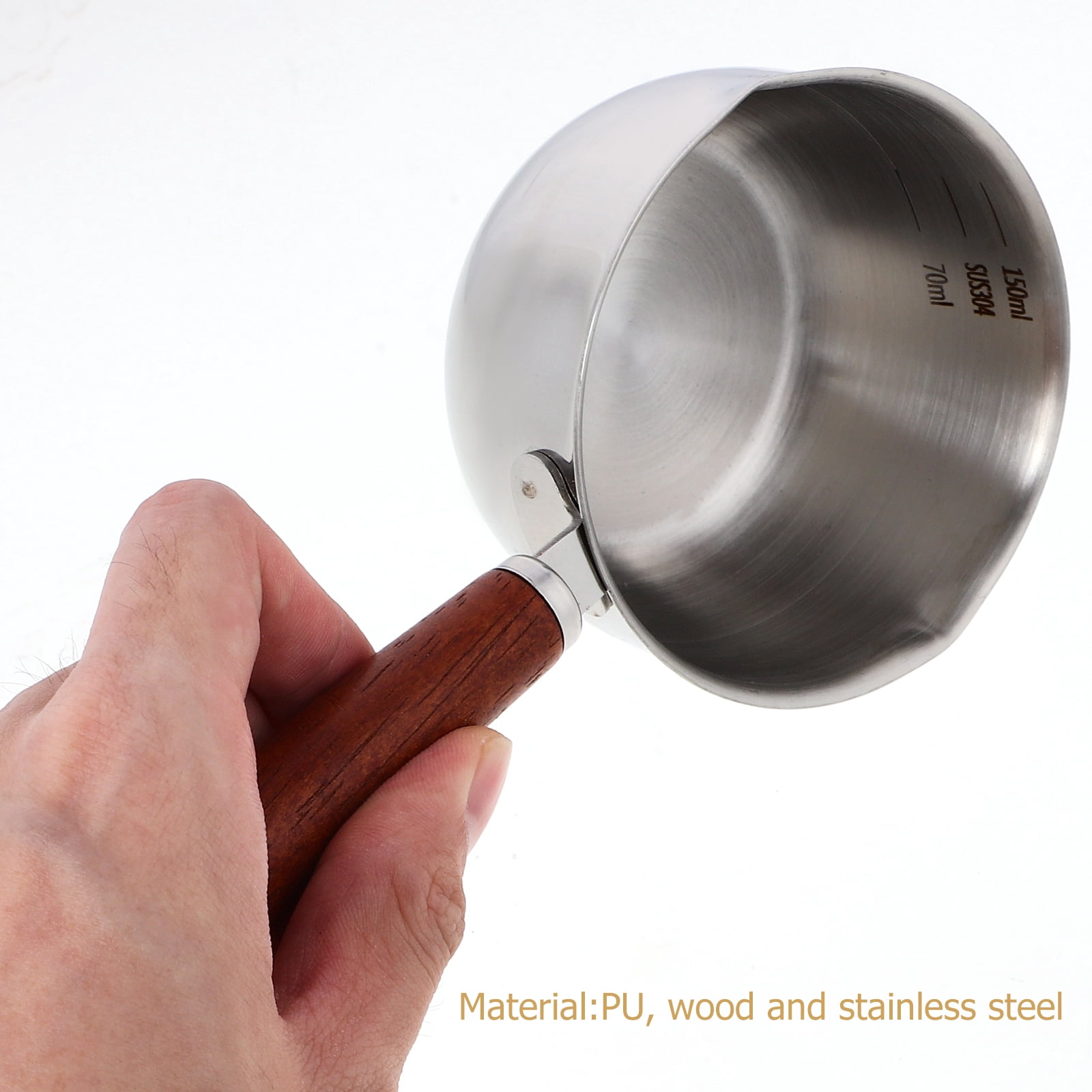Axio Stainless Steel Sauce Pan Small Induction Pot Kitchen Cookware For Cooking Boiling Stewing