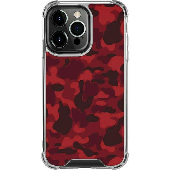 Skinit Camouflage Red Street Camo iPhone 13 Pro Clear Case