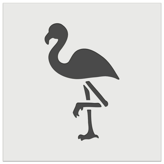 Standing Flamingo DIY Cookie Wall Craft Stencil - 5.5 Inch