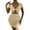 Yellow, variant on Sngxgn Women's Neck Sleeveless Ruched Bodycon Wrap Party Midi Dress(White,XL)