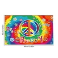 thumbnail image 2 of SHJHENG Retro Peace Sign Guitar Area Rug, Non-Slip Washable Welcome Mat for Front Door, Bathroom & Home Decor, 2 of 5