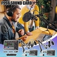 thumbnail image 4 of Live Sound Card with DJ Mixer Effects Voice Changer,BM800+F998 Live Audio Mixer, 4 of 5
