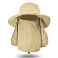 thumbnail image 2 of WTOBBY Unisex Wide Brim Solar Fisherman Hat, Family UV 50+ Sun Hat with Cooling Technology for Couples Hiking Trips and Beach Vacations, Ventilated Design,Khaki, 2 of 5