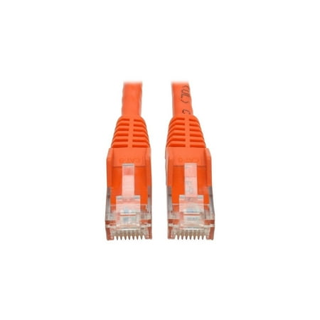 UPC: 0037332176363 | Tripp Lite N201-001-OR Cat6 Gigabit Snagless Molded UTP Patch Cable (RJ45 M/M) Orange 1 ft.