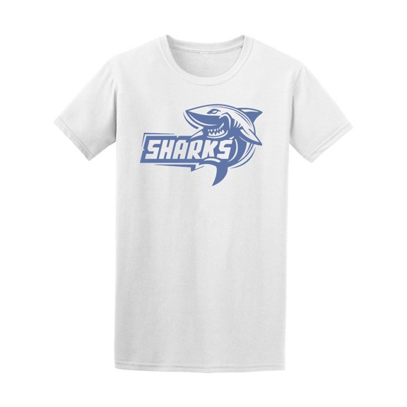 Sports Blue Shark Icon Tee Men's -Image by Shutterstock