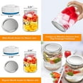 thumbnail image 2 of Mason Jar Sealing Vacuum Kit Mason Jar Sealer Compatible Foodsaver, 2 of 3