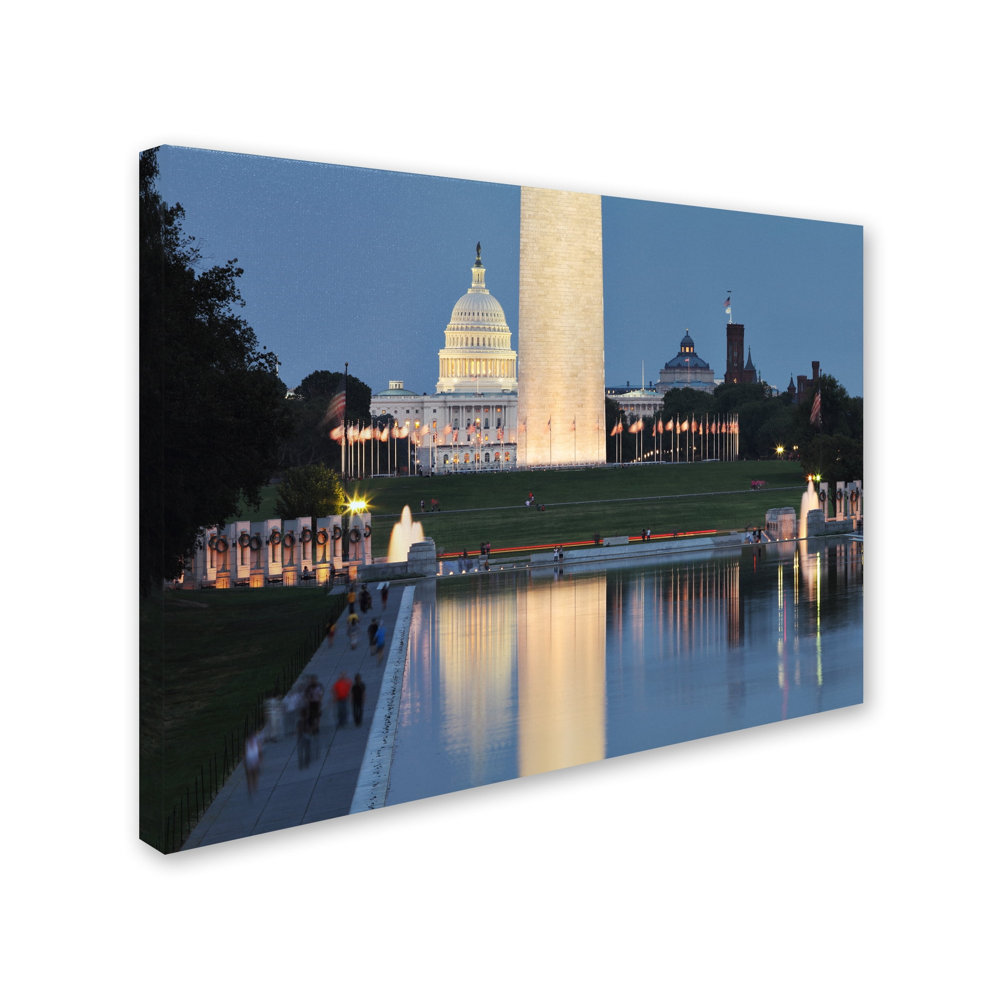 Trademark Fine Art "National Mall at Twilight" Canvas Art by Gregory O'Hanlon