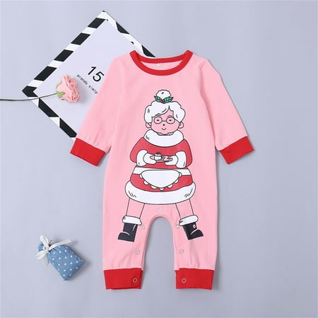 

Baby Boys Girls Cotton Print Autumn Christmas Long Sleeve Romper Jumpsuit Clothes A 70