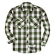 thumbnail image 1 of Penkiiy Hombres Camisa de manga larga con botones hacia abajo Camisa de algodón Casual Camisa ligera Chaqueta XL Verde, 1 of 5