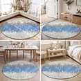 thumbnail image 4 of Round Area Rugs 6Ft, Blue Grey Abstract Non-Slip Washable Circle Rugs Carpet, Gradient Geometric Graffiti Modern Art Indoor Outdoor Rug Floor Mats Throw Runner for Bedroom Living Room Bathroom, 4 of 8