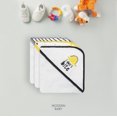 thumbnail image 6 of Modern Baby Hooded Baby Towels 3 Pack Set of Infant Girl Baby Bath Towels, 6 of 7