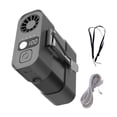 thumbnail image 2 of Ventilador con clip para la cintura, ventilador personal, recargable, portátil, de bolsillo, de mano, para correr, viajar, interior, exterior, verano, Gris oscuro, 2 of 8