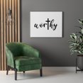 thumbnail image 3 of Scripture Walls  Worthy Bible Verse Canvas Christian Wall Art Ready to Hang Unframed, 3 of 16