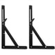 thumbnail image 3 of Soporte de ÁNgulo Plegable Triangular Negro, Estantes de Pared Ajustables, Estantes de Mesa Montados, Home Hardware, 12 Pulgadas, 2 Piezas, 3 of 9