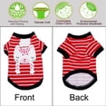 thumbnail image 5 of Pet T Shirt Spring Fall Dog Puppy Small Pet Cat Apparel Clothes Vest Clothing Printed, M #10, 5 of 7