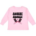 thumbnail image 3 of Inktastic Howdy Honey Cowgirl Greeting Girls Long Sleeve Toddler T-Shirt, 3 of 5