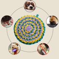 thumbnail image 3 of Alfombrilla de Snuffle Zulema para perros cuenco de alimentación lenta juguetes de rompecabezas verde amarillo, 3 of 7