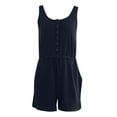 thumbnail image 4 of ZZwxWA Womens Jumpsuits Solid Fashion Women's Casual Rompers Sexy Drawstring Button Camis Junpsuits Strap Jumpsuits Straight Bib, 4 of 4