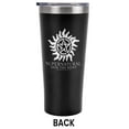 thumbnail image 2 of Supernatural Official Anti Possession Symbol 20 oz Travel Tumbler, Stainless Steel, Vacuum Insulated with Leak Resistant Slide-Lock Lid, 2 of 6