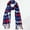 Blue, variant on BUWTTED Scarf for Women Classic Tassels Plaid Knit Warm Shawl Wrap Cozy Soft Elegant Lightweight Fall Winter Scarves Size:One Size