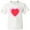 AA-White, variant on Inktastic Valentine Red Heart with Dots Youth T-Shirt