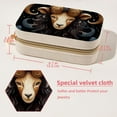 thumbnail image 5 of Aries Velvet Earring Organizer Jewelry Box with Removable Compartment - Portable Velvet Jewelry Organizer - Gift-ready Jewelry Boxes, 5 of 7