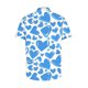 thumbnail image 4 of Camisas de Manga Larga para Hombres Día de San Valentín Impreso Botón Solapa, Camisa de Manga Corta Casual para Regalos, 4 of 9