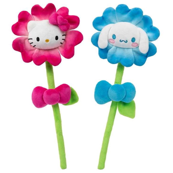 Sanrio 2026 Valentine's Day Hello Kitty & Cinnamoroll Plush Flower 2-Pack