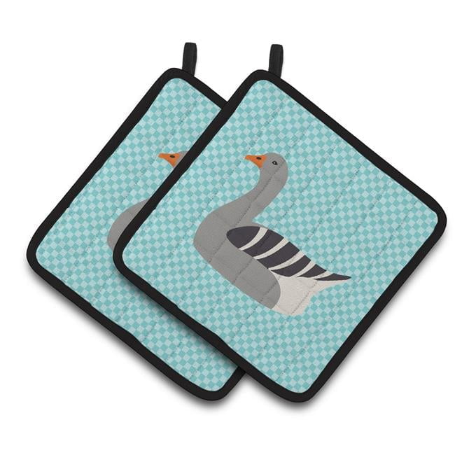 Monogram - Initial F Blue Dots Pair of Pot Holders - Walmart.com