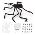 thumbnail image 4 of Halloween Spider Web, Cotton Foldable Spider Web Decoration With Ground Nails For Christmas, 4 of 8