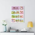 thumbnail image 2 of Ten Commandments Wall Decor for Home School Bible Canvas for Church Classroom Sunday School or Homeschool Christian Learning Old Testament Unframed, 2 of 4