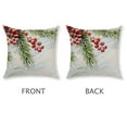 thumbnail image 5 of snow, berries, pine tree branch Throw Pillow Cushion Case, Double-Sided Print Home Decor Home Furnishing, 5 of 8