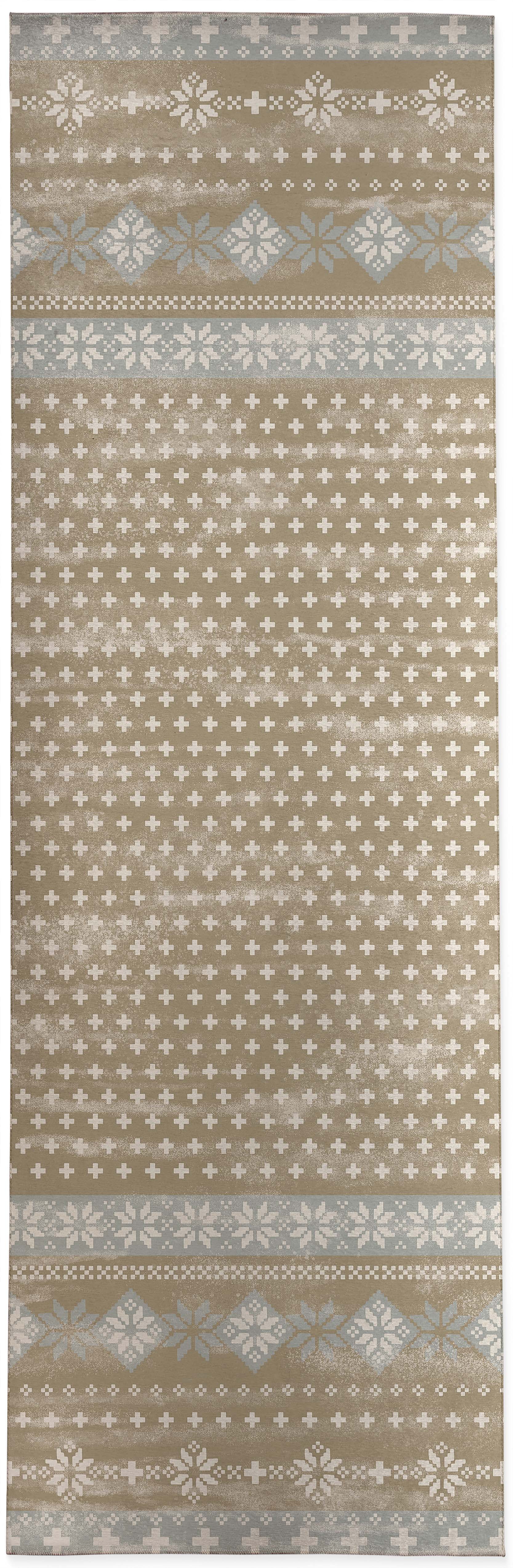 FAIR ISLE SWEATER NATURAL Kitchen Mat By Kavka Designs