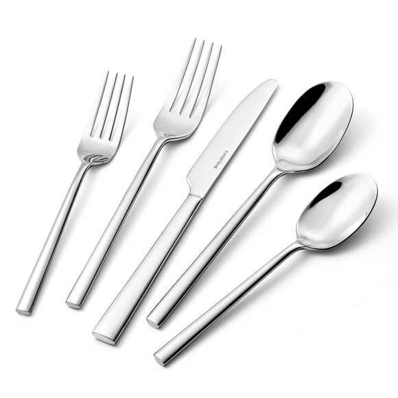 KINGSTONE Silverware Set, 40-Piece Forged Flatware Cutlery Set Premium Stainless Steel, Service for 8, for Home, Wedding, Party,Gift, Mirror Polished