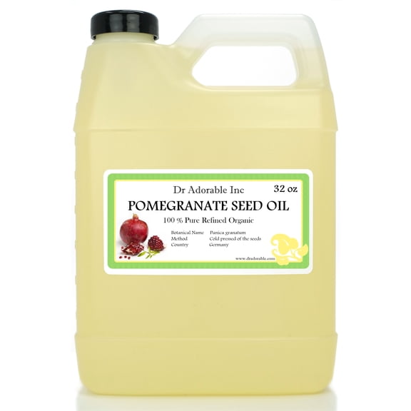 Dr Adorable - 32 oz - Pomegranate Seed Oil - 100% Pure Organic Cold Pressed Natural Hair Skin Care Anti Aging