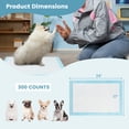 thumbnail image 3 of Gymax 24''x 17''(300 Counts) Dog Potty Training Pads Puppy Pee Pads w/ Quick-Drying, 3 of 10