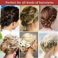 thumbnail image 4 of U Shaped Hair Pins,50 Count of Buns Pins Hairpins for Women Girls for Updos Ballet French Twists, Bobby Pins Hairgrip Hair Grip Hairclip Metal Hair Accessories 7cm/2.7in (Brown), 4 of 5