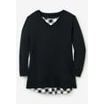 thumbnail image 3 of Woman Within Plus Size Layered Look Sweatshirt, 3 of 4