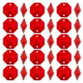 thumbnail image 1 of Uxcell Cuentas Octagon de Cristal K9 con 2 Agujeros, Paquete de 100, Prismas de 14mm para Decoración de Artes y Manualidades, Rojo, 1 of 7