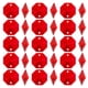 thumbnail image 1 of Uxcell Cuentas Octagon de Cristal K9 con 2 Agujeros, Paquete de 100, Prismas de 14mm para Decoración de Artes y Manualidades, Rojo, 1 of 7